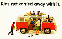 1964-Volkswagen-Bus-Postcard.-Kids-get-carried-away-with-it